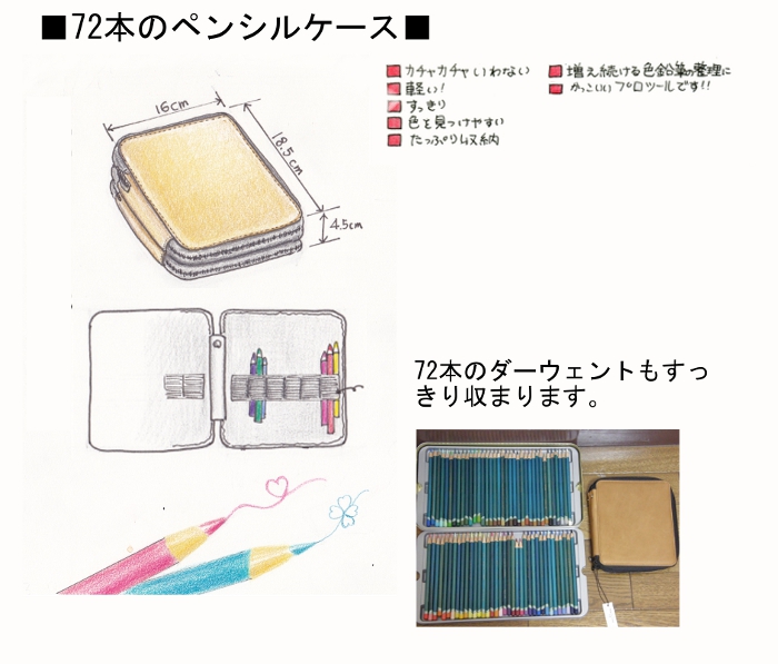 72本のペンシルケース