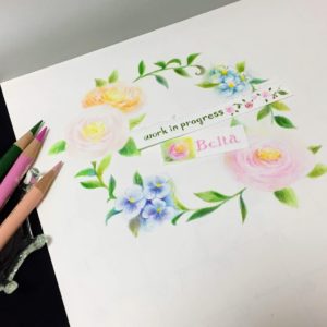 Beltaのcolored Pencil Gallery 色鉛筆ギャラリー 教室 7月 かわいい花イラストを描く教室のお知らせ 池袋