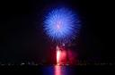 青い花火