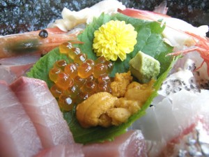 アップ。いくらに、うに。 アップ。いくらに、うに。