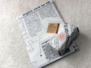 英字新聞＋シール＋マスキングテープ