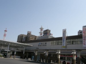 青空の松江駅