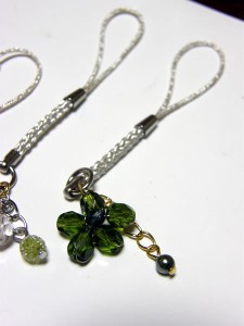 グリーンのストラップ