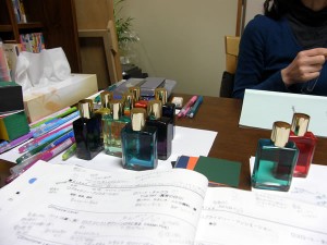 ボトルとテキスト