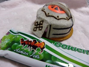 チョコレートとゲルのミニチュア