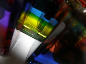 トリコロールボトルの森