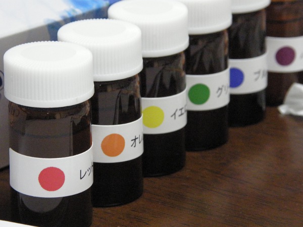 できあがったフレグランスたち