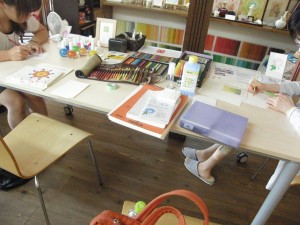 イベント 塗り絵中