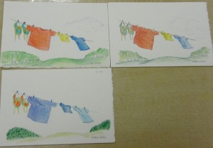 大人のアート塗り絵 できあがり