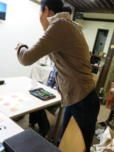 撮影中のアンネイさん