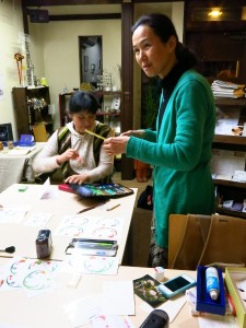 アンネイさん、撮影中