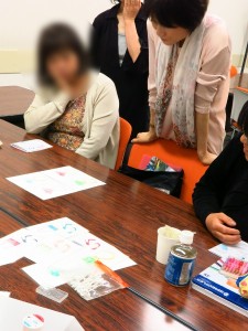 みんなで作品を鑑賞中