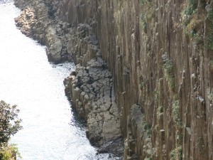 きれいな柱状節理